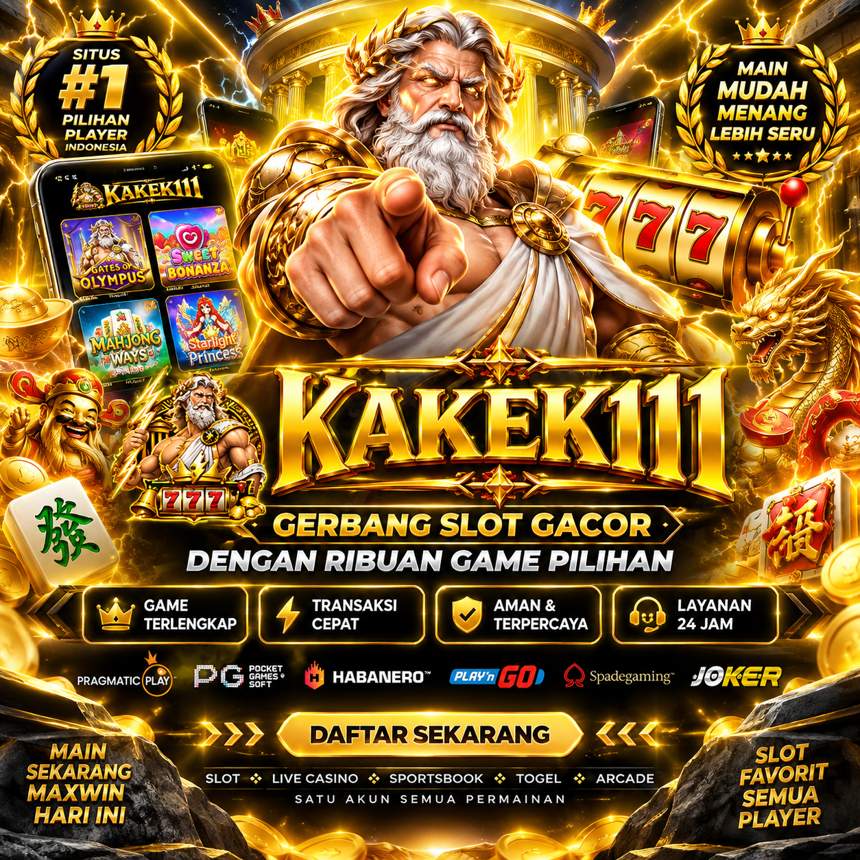 KAKEK111 | Gerbang Slot Gacor dengan Ribuan Game Pilihan